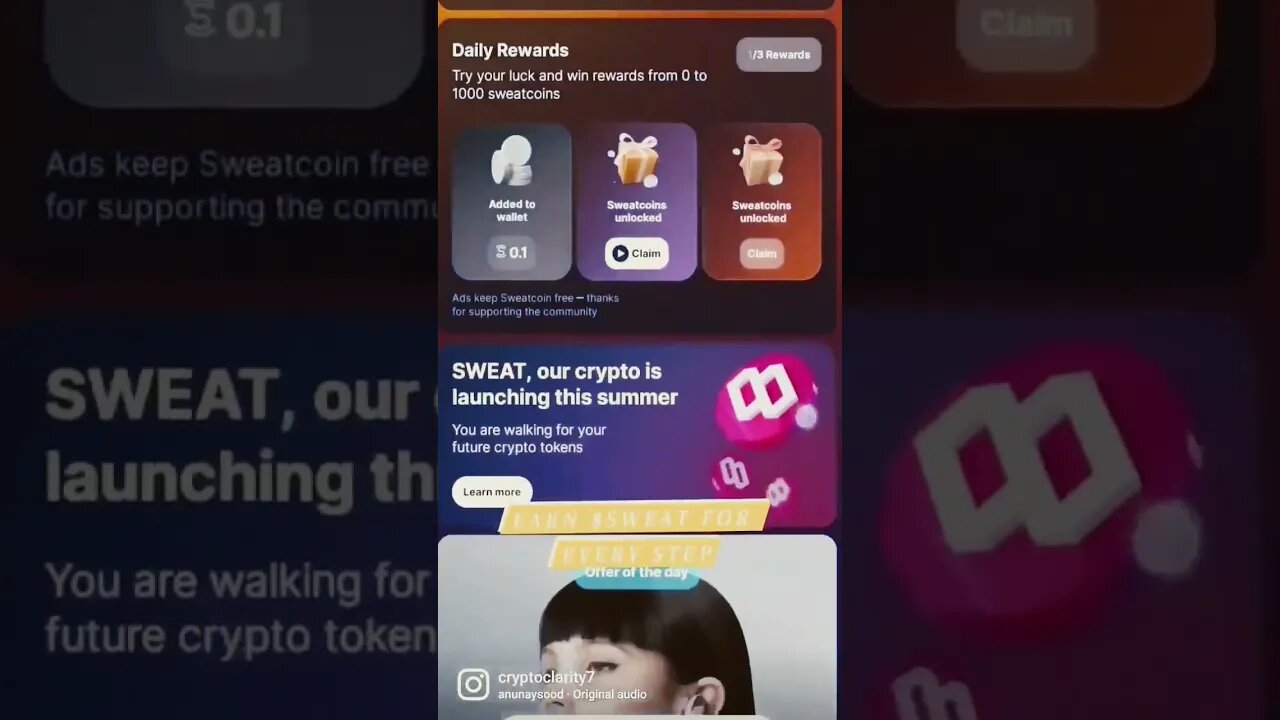 🚀👀SWEATCOIN LAUNCHED EARN CRYPTO TO SWEAT/ WALK AND RUN🚨🚨