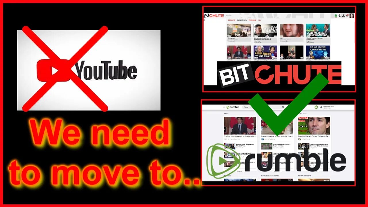 youtubes sins why we should move to other platform ( rumble, bichute, ect)