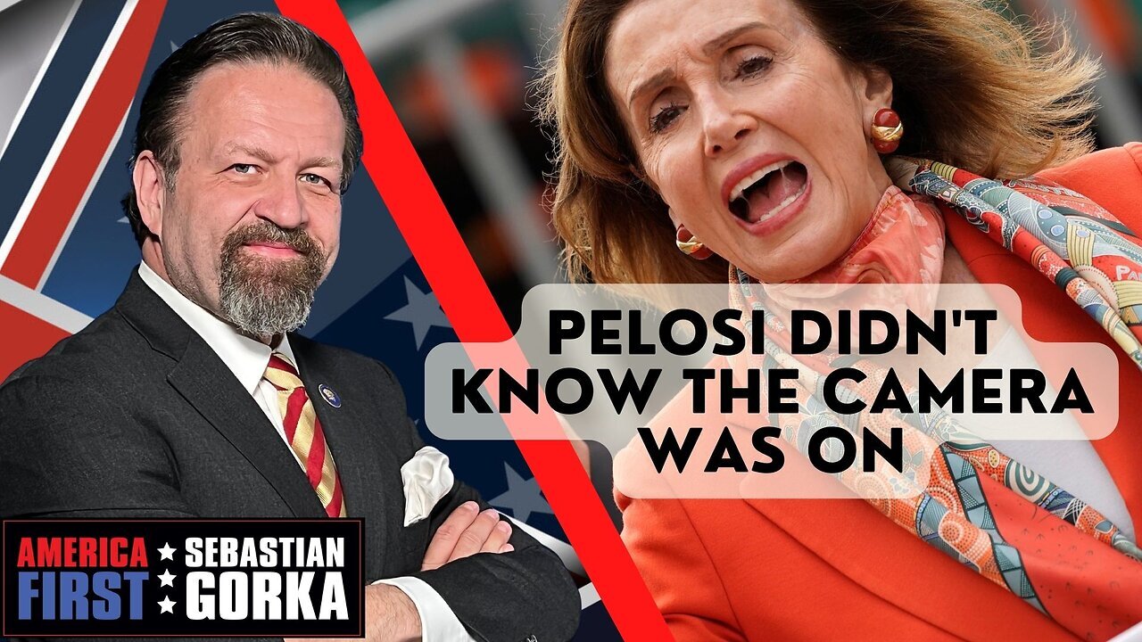 Pelosi didn't know the camera was on. John Solomon with Sebastian Gorka