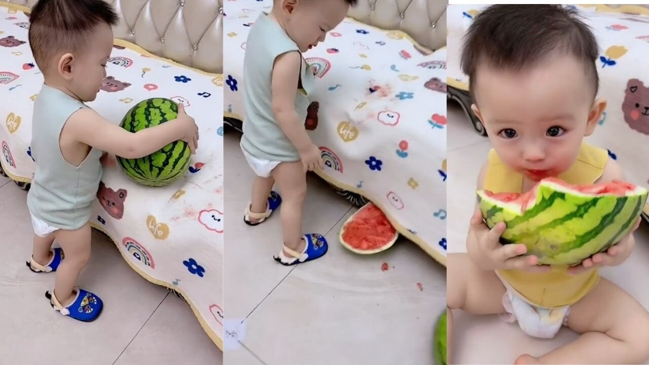 give me tears laugh out the second watermelon fell the result was old three eat