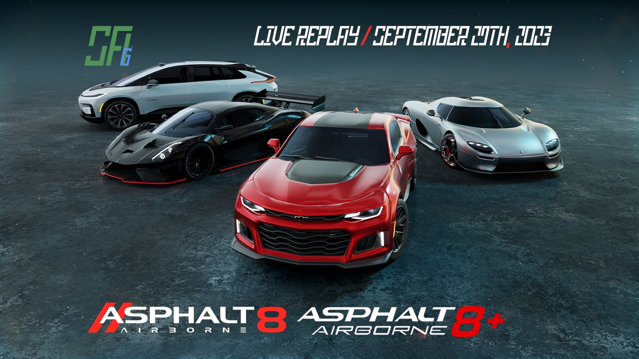 [Asphalt 8: Airborne] MP & Events As Usual and A8 Plus | Live Replay | September 29th, 2023 (UTC+08)