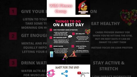 🔥Things to do on a rest day🔥#shorts🔥#wildfitnessgroup🔥6 April 2022🔥