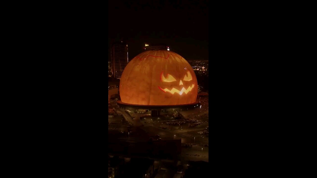 Halloween from the Las Vegas sphere 🎃