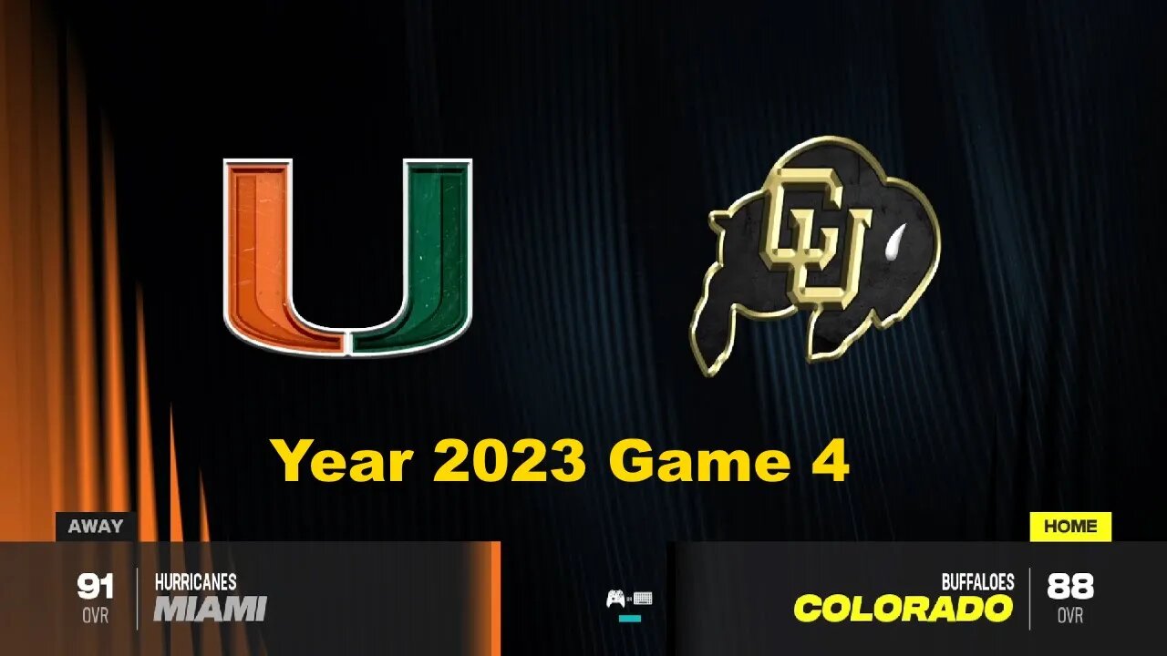 CFB 24 Miami Hurricanes Vs Colorado Buffaloes Year 2023