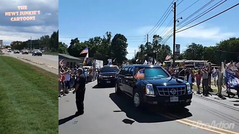 Biden Motorcade Vs Trump Motorcade