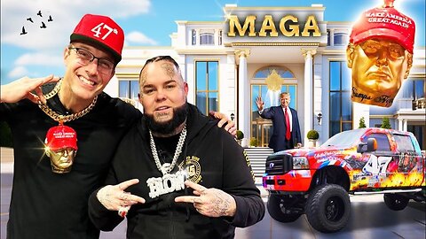 INSIDE MAGA-RAPPER'S DRIP KINGDOM: $1,000,000 TRUMP ROLLS-ROYCE, $250,000 GOLD & DIAMOND MAGA CHAIN🔥