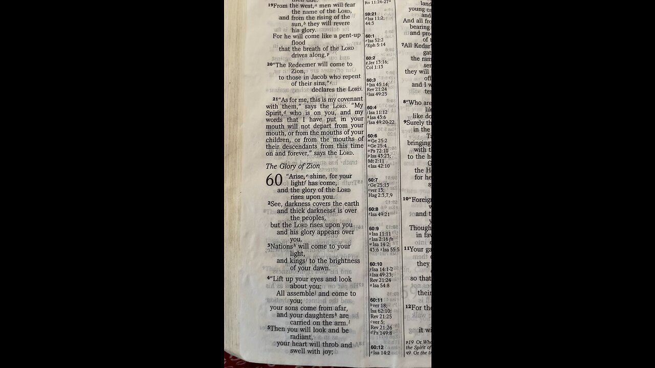 Chapter 60 The Glory of Zion