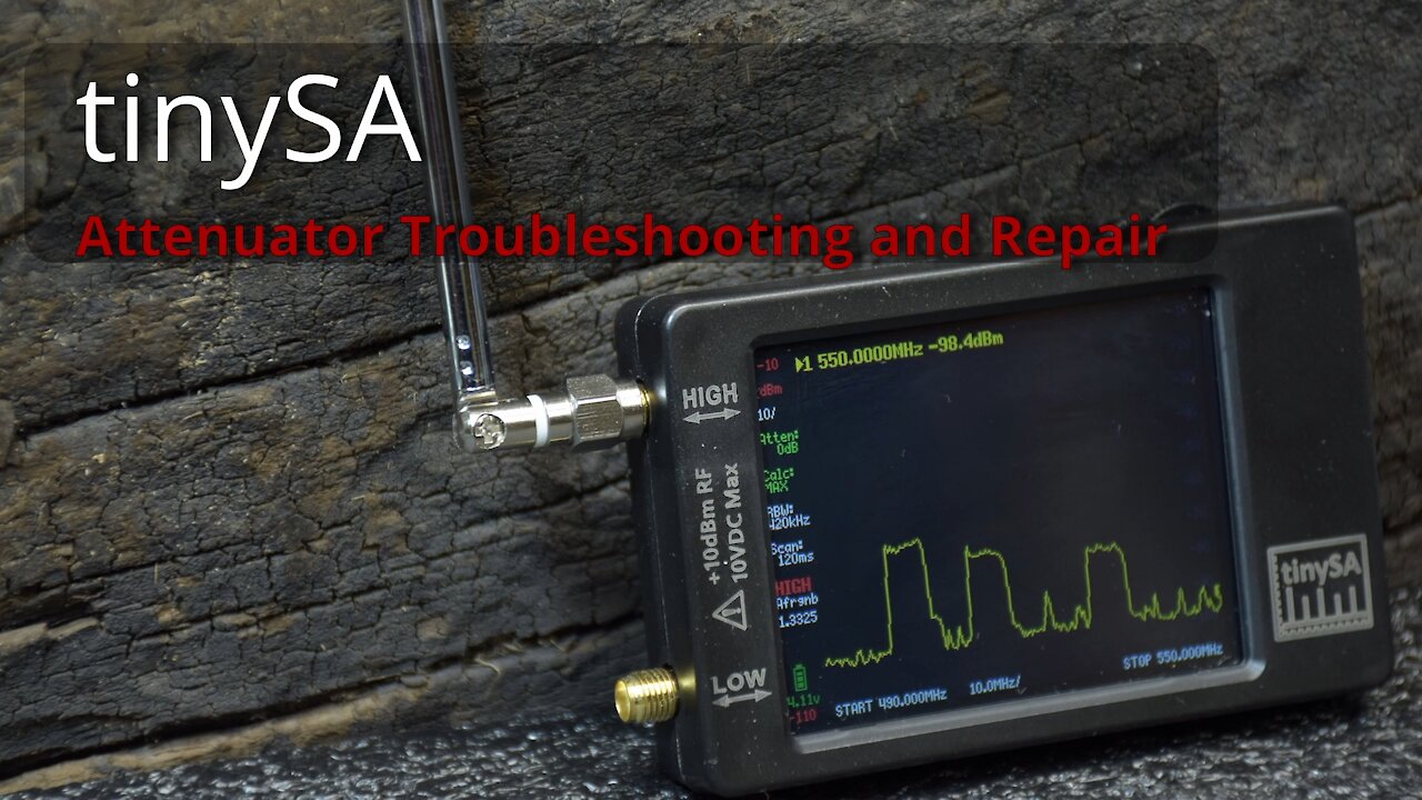 TinySA Attenuator Test and Repair (#010)