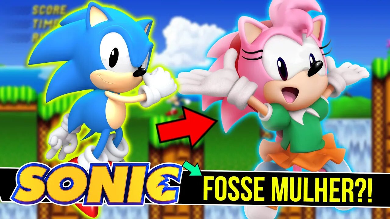 E se o SONIC fosse MULHER?! 😱| Sonic 2 Pink Edition #shorts