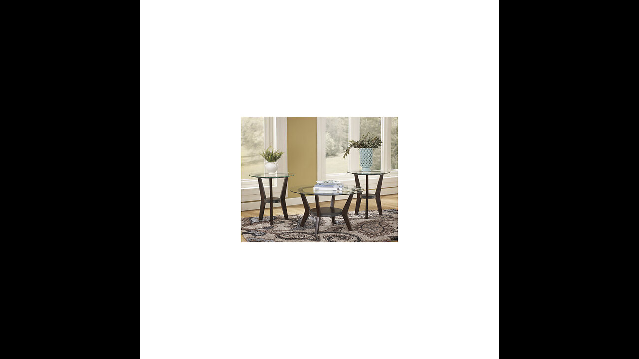 Signature Design by Ashley Fantell 3-Piece Table Set, Includes 1 Coffee Table and 2 End Tables...