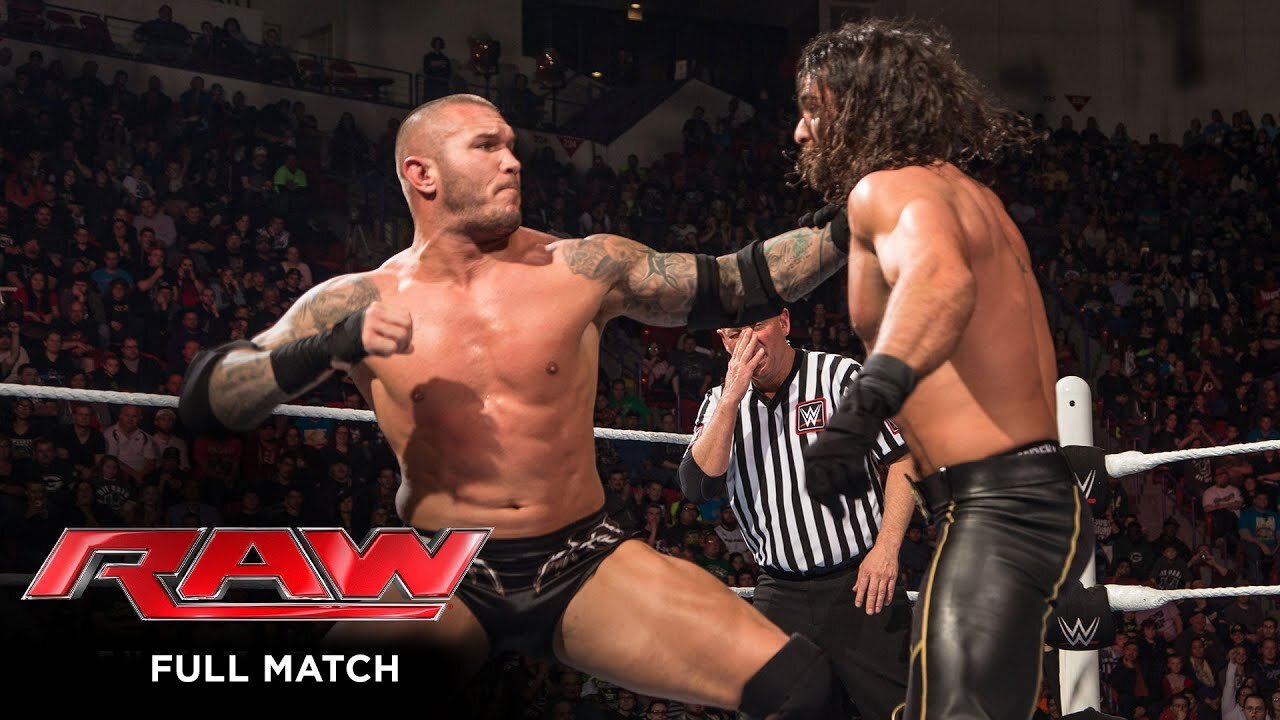 Full Match -Randy orton &Roman reighns Vs Seth Rollens and Kane in Raw