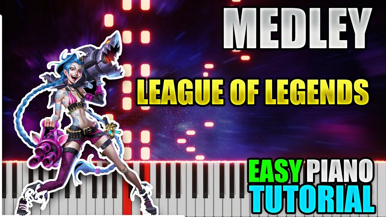 League of Legends - Medley | Easy Piano Tutorial