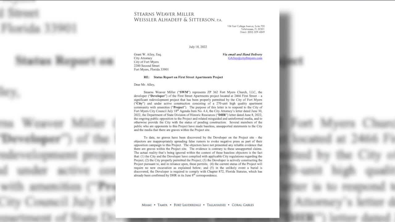 Documents released to public show no findings of human remains at construction site