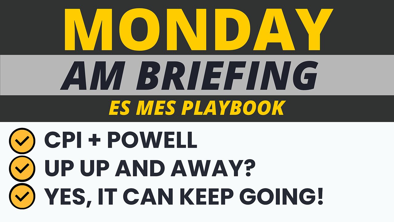 AM Briefing: | Preparing ES Traders For Our Emini and MES Micros Futures Trading Room