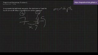 Proportional Sequences: Problem 1