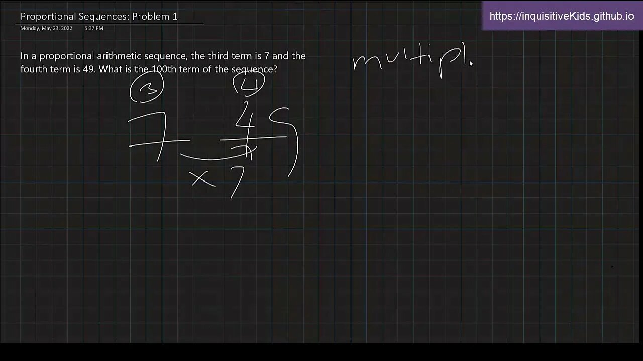 Proportional Sequences: Problem 1