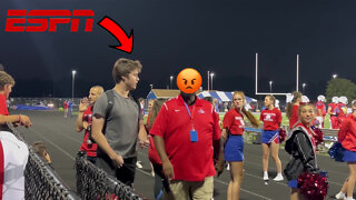 Fake ESPN Filmer At A High School Football Game Prank