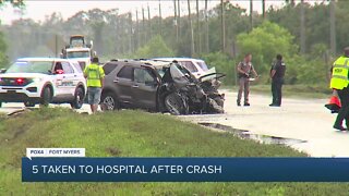 5 people hurt in Alico Road crash
