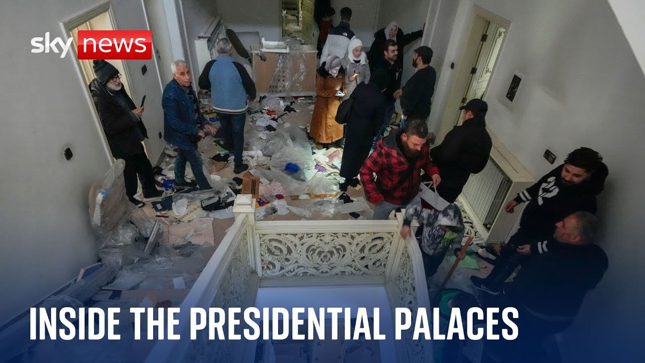 Inside the presidential palaces of Bashar al Assad hours after he fled the country