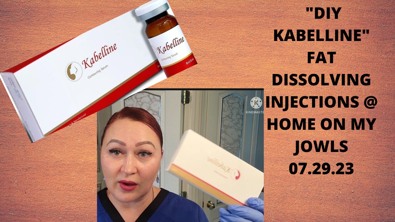 DIY KABELINE FAT DISSOLVING INJECTIONS @ HOME ON MY JOWLS #fatdissolvinginjections 7.29 .23