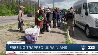 UN officials working to free trapped Ukranians