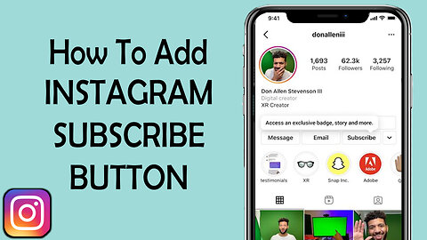 How to Add a Subscribe Button on Instagram