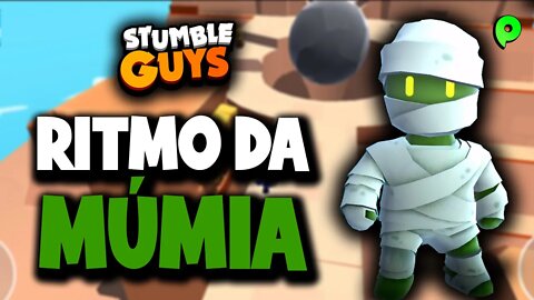 Stumble Guys ao vivo - Ritmo da múmia