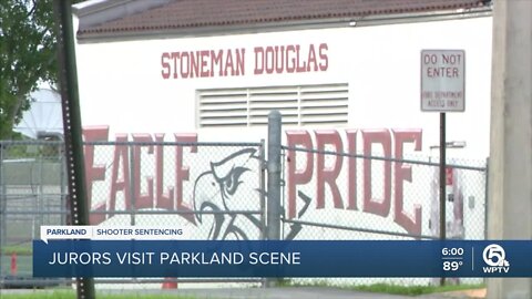 Jurors visit crime scene at Marjory Stoneman Douglas High School