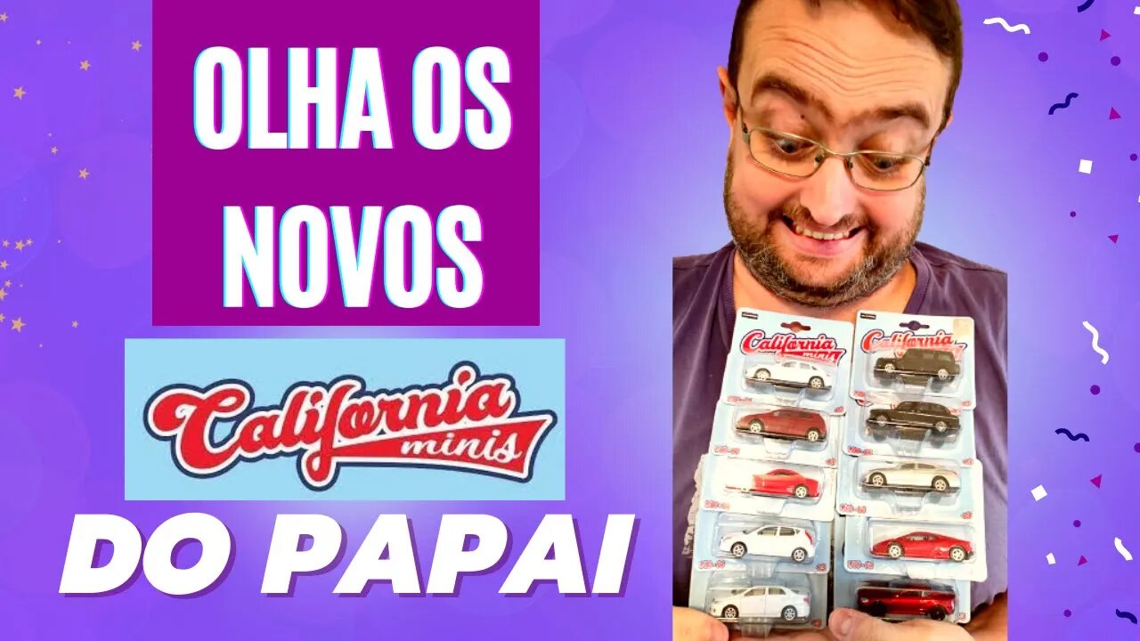 CARRINHOS EM MINIATURAS DIECAST CALIFORNIA MINIS