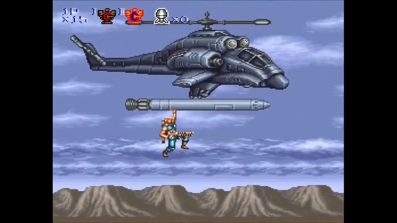 Contra III: The Alien Wars Final Boss + Ending