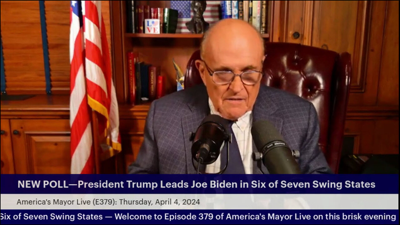 America's Mayor Live (E379): NEW POLL—Trump Leads Biden in Six of Seven Swing States