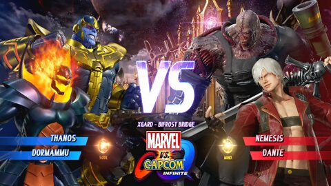 Thanos & Dormammu VS Nemesis & Dante Marvel vs Capcom Infinite