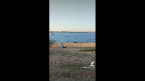 Relaxing at Bahía de Asunción in Paraguay