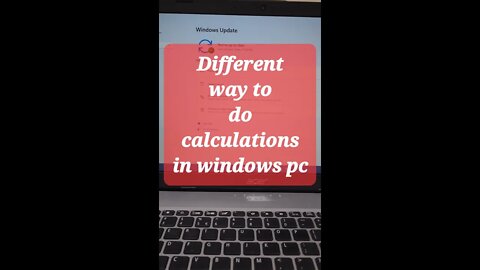 Different way to do calculations in windows pc #shorts #youtubeshorts