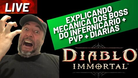 (LIVE) Diablo Immortal - Explicando mecanicas dos boss do infernicario