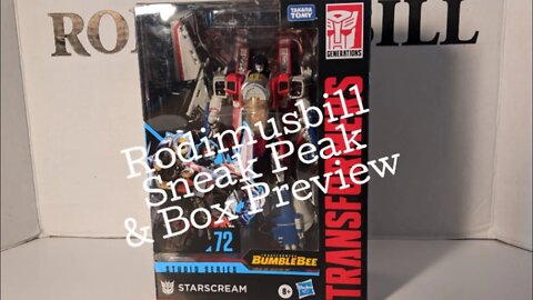 Studio Series 72 Voyager Starscream - Rodimusbill. Transformers Sneak Peak and Box Preview!