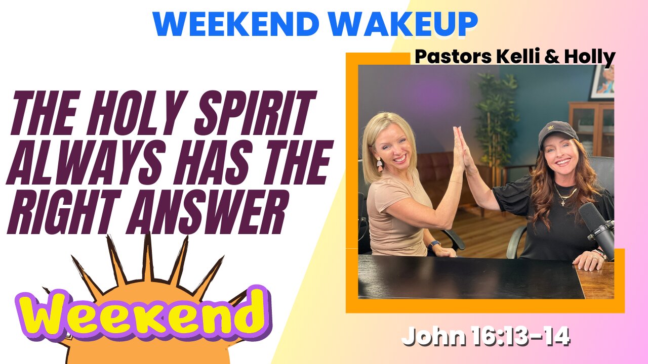 WakeUp Daily Devotional | The Holy Spirit Always Has the Right Answer | John 16:13-14