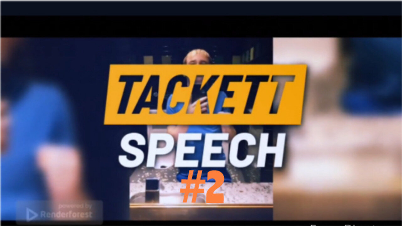 Why chasing a female doesn't work. | Tackett Speech #2