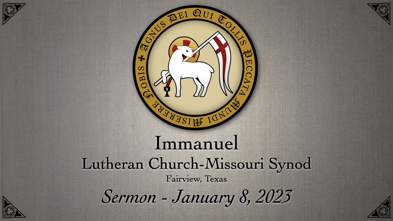 Sermon - January 8, 2023