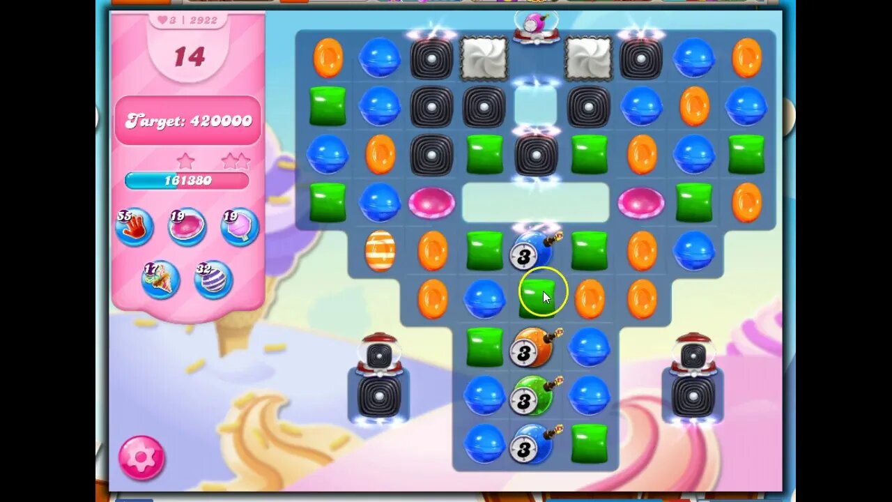 Candy Crush Level 2922 Talkthrough, 25 Moves 0 Boosters