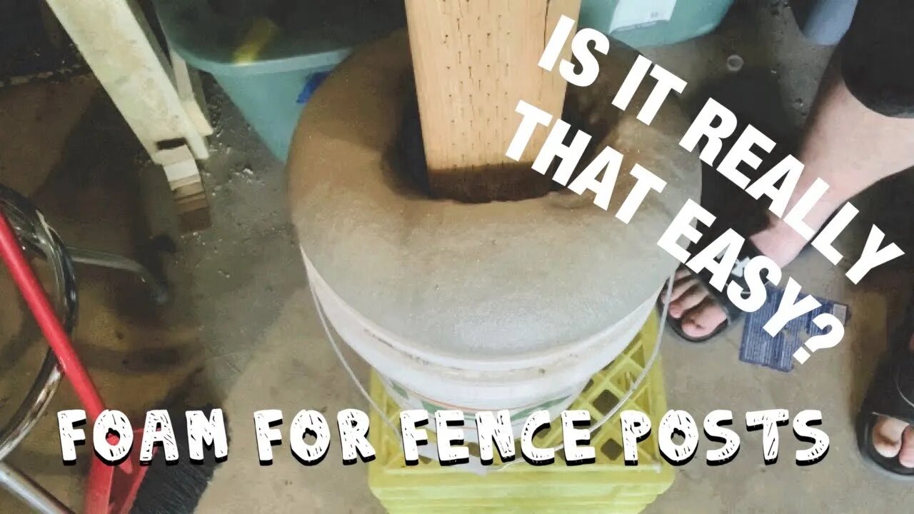 EXPANDING FOAM FOR FENCE POSTS?