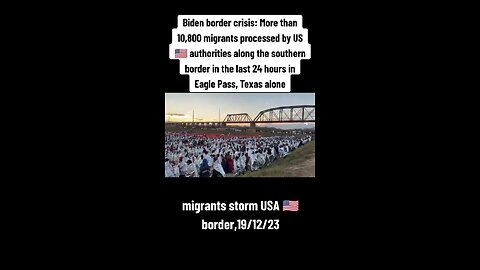 10,800 Illegals Line Up at the Border!