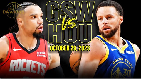 Golden State Warriors vs Houston Rockets Full Game Highlights | October 29, 2023 | FreeDawkins