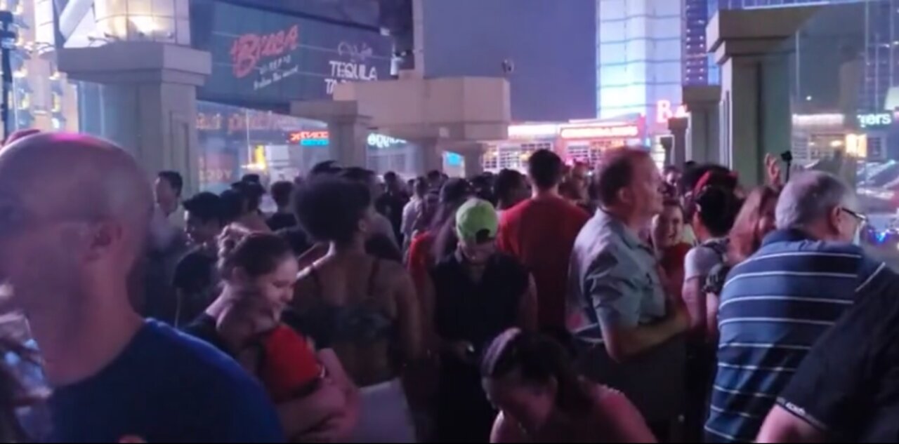 Strolling around Las Vegas's strip