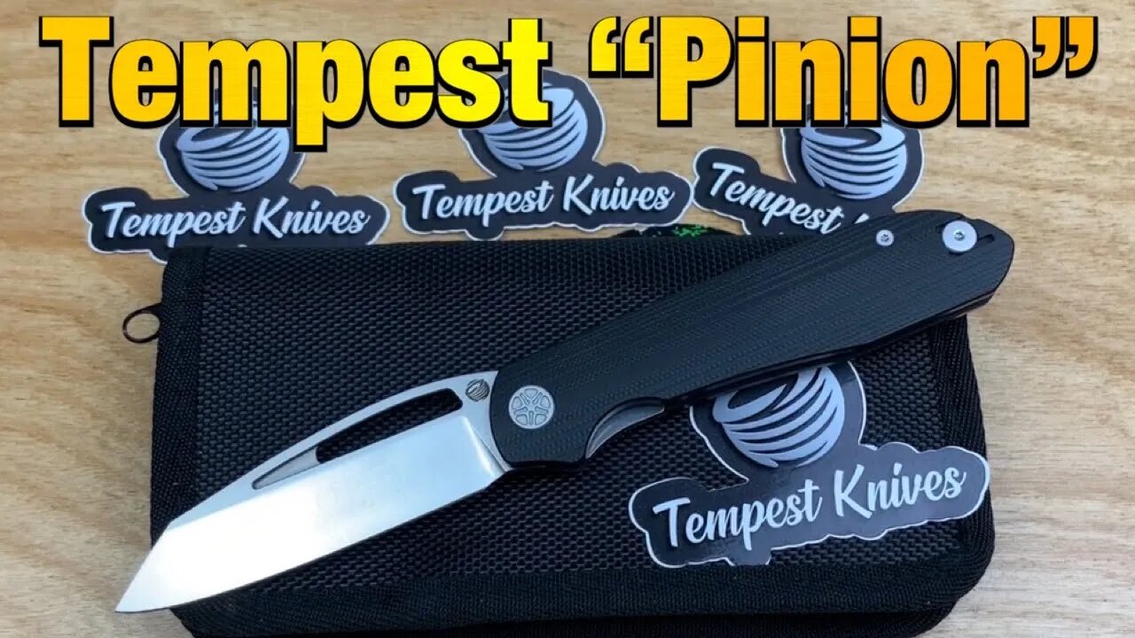 Tempest Knives “Pinion” a new entry from a US designer !