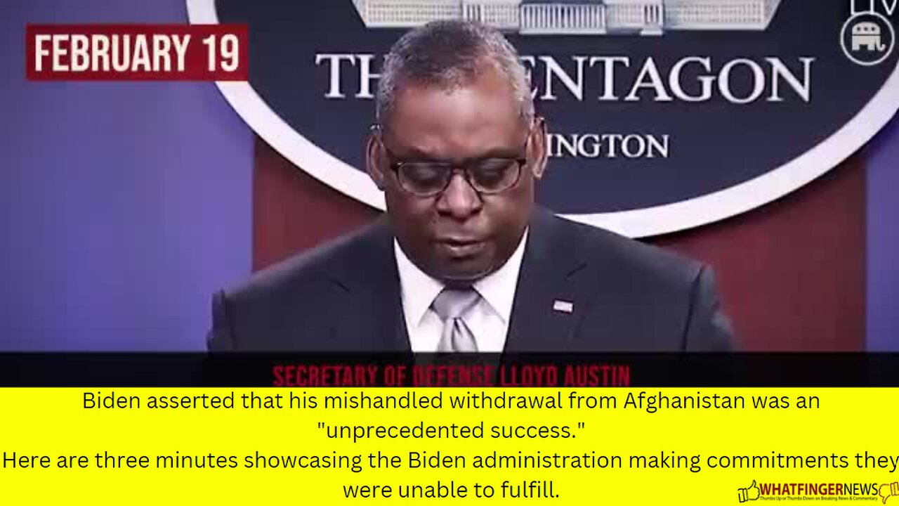 Biden asserted that his mishandled withdrawal from Afghanistan was an "unprecedented success."