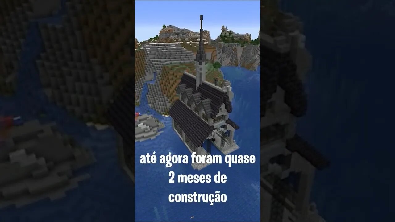 Construindo Hogwarts inteira no Minecraft! #shorts #minecraft