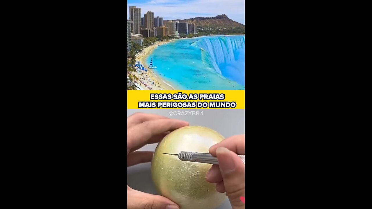 PRAIAS MAIS PERIGOSAS DO MUNDO!!! #praias #perigosas #mundo #curiosidade #viral