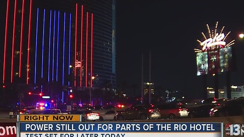 UPDATE: Power remains out at Rio hotel-casino tower