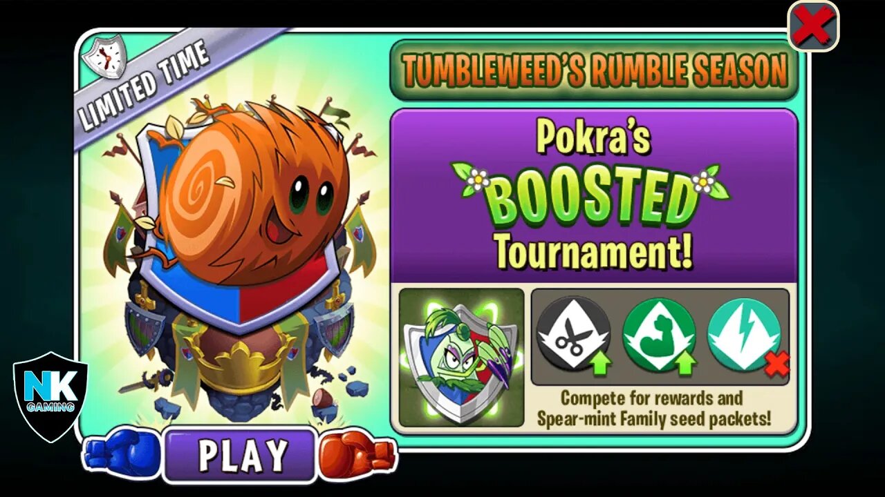 PvZ 2 - Arena Week 117B - Pokra Boosterama - No Premium Or Mints - Level 1 Plants